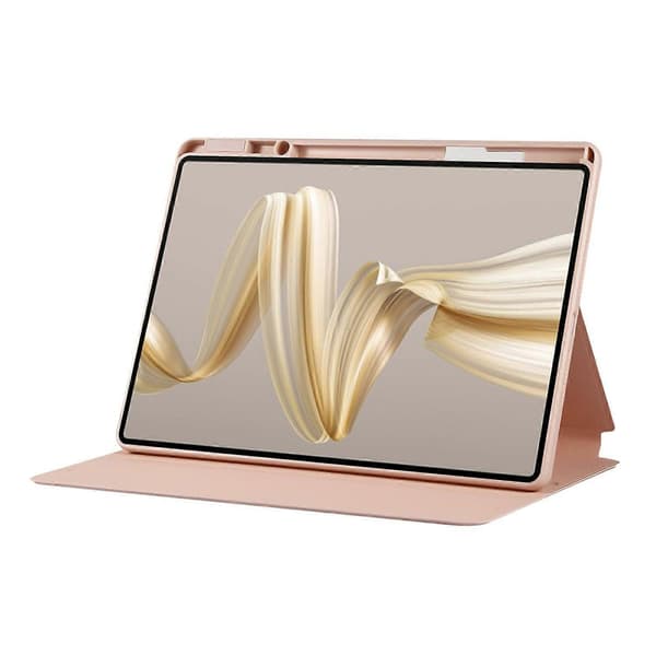 Fodral med Ställ i Läder för Huawei MatePad Pro 12.2 (2024) - Roséguld