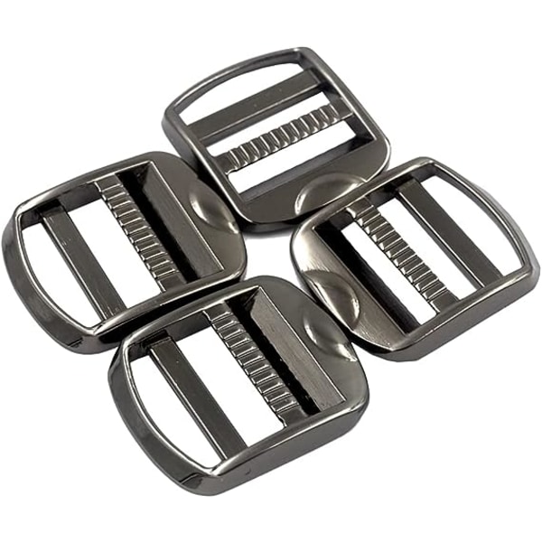 10 stk. 1 tommer metal zinklegering stigelås skyder justerbar webbing frigivelses spænde