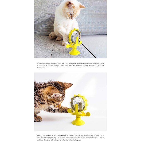 Katt leksaker husdjur långsam matare leksaker pengar pariserhjul mat distribution husdjur leksaker katter och hundar