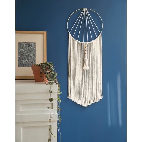 2 st väggdekorationer i vävd väggkonst Boho Chic Bohemian heminredning, 120*30cm/100*30cm