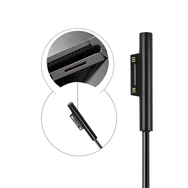 Microsoft Surface Pro 6/5/4/3 USB-C -kaapeli 1,5 m latausjohto