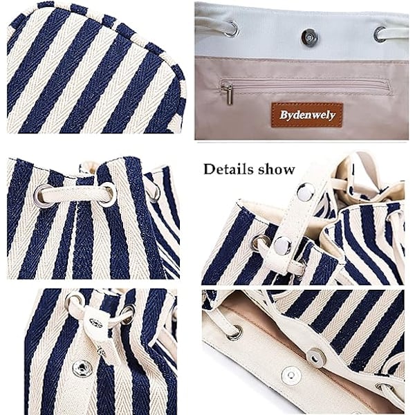 Kvinners Lerrete Sommer Tote Vesker Liten Medium Strandveske Skulder Bag Daglig Arbeids Håndveske