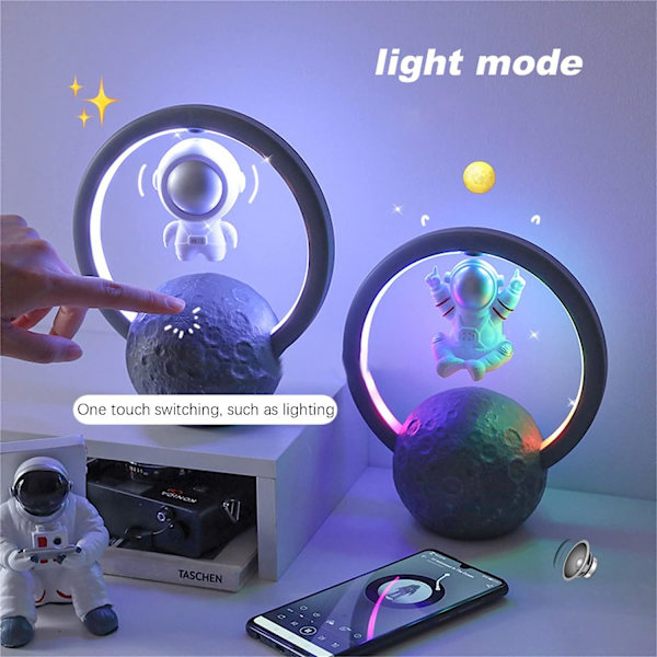 Magnetisk Levitations Bluetooth-högtalare Astronaut Hem Kreativ Mini Radio Utomhus Trådlös Subwoofer