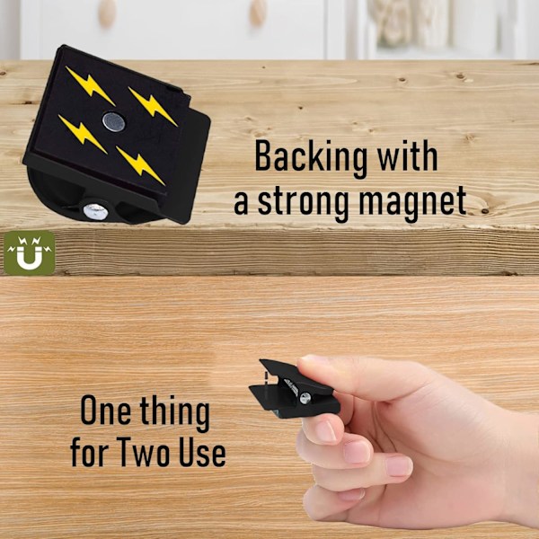 Kylskåpsmagnetiska klämmor 6 st, Starka whiteboardmagneter Färgade magnetklämmor Reptåliga för hem, kontor, skola
