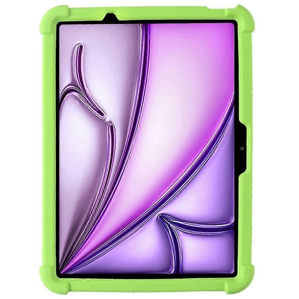 Silikonfodral med Ställ för iPad Air 11 (2024), Robust Skydd - Grön