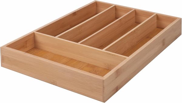 Bambu aterinteline, 5 lokeroa, 24,9 x 33,3 x 4 cm
