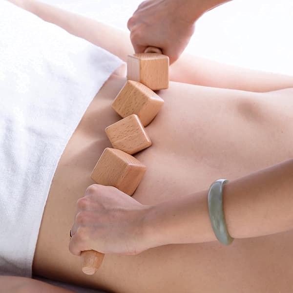 Træterapi Rulle Værktøj Massage Rulle Terning Massager Maderoterapi Lymfedrænage Padle