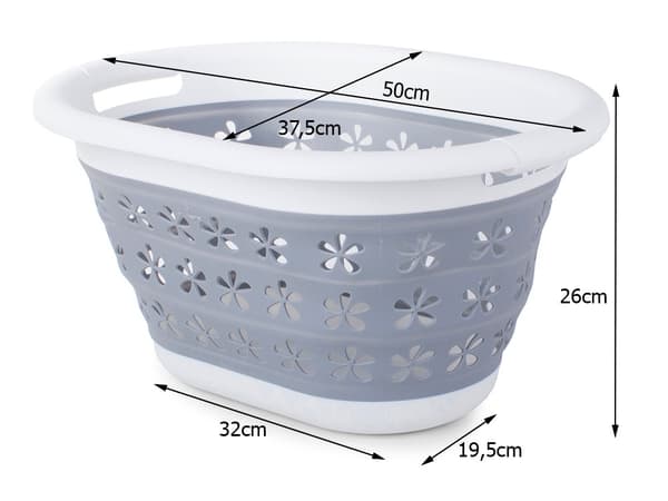 Tvättkorg Vikbar - 25L