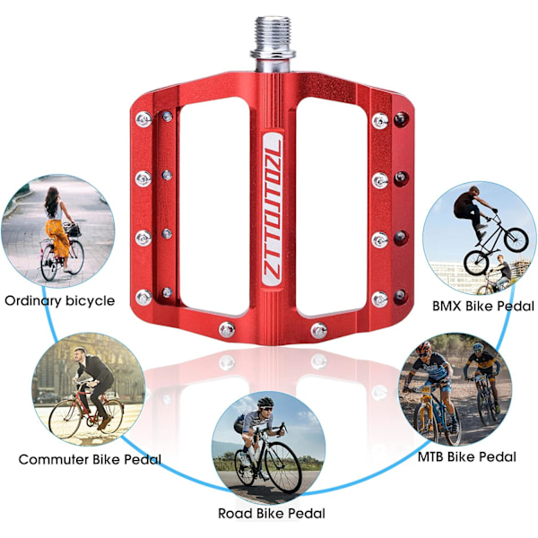 Letvægts MTB-pedaler, Aluminiumscykelpedaler, Universal Anti-Slip Pedal, til MTB-cykel