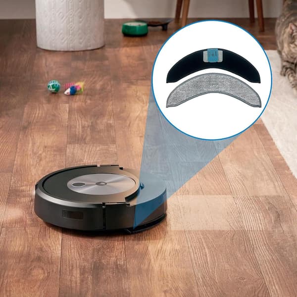 4 stk. moppeklude til iRobot Roomba Combo J7/J7+ robotstøvsuger, tilbehør, reservedele til støvsuger