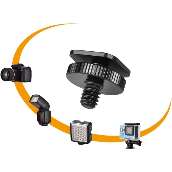 1/4 tums kameraadapter skruv 4-pack blixt varm sko fäste för DSLR-kamerarigg