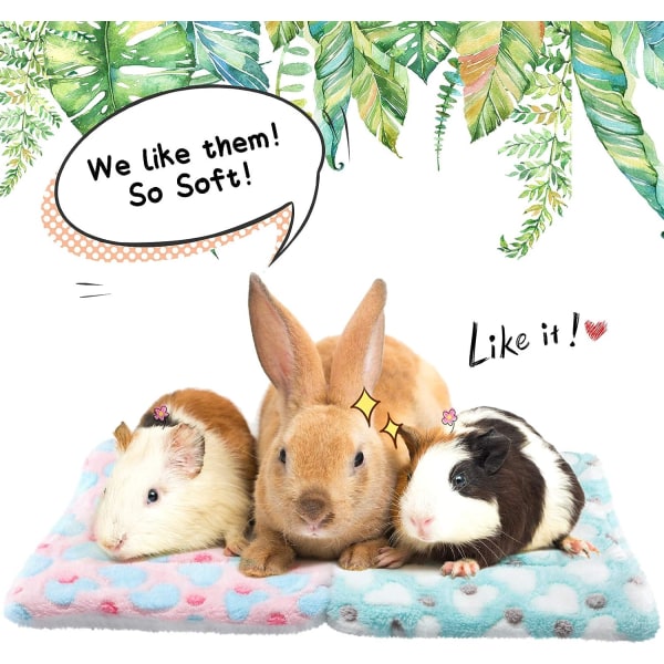 4 stk. hamster marsvin varm madras blød plys hamster pude lille dyr vinter
