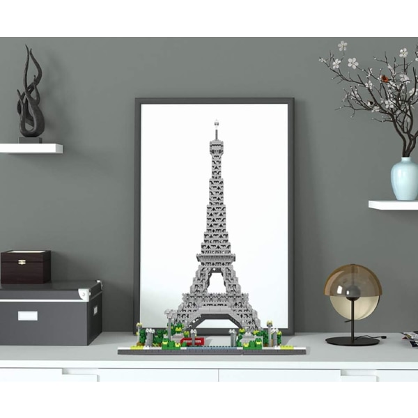 Bygga Eiffeltornet Miniatyrblock Set, 3369 bitar Miniatyrblock 3D-pusselleksaker, presenter för vuxna och barn