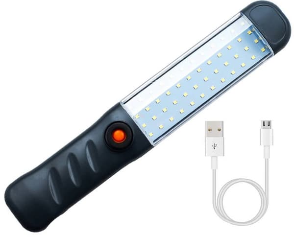 Tehokas työpajan taskulamppu 48 led cob usb koukku magneetti ladattava