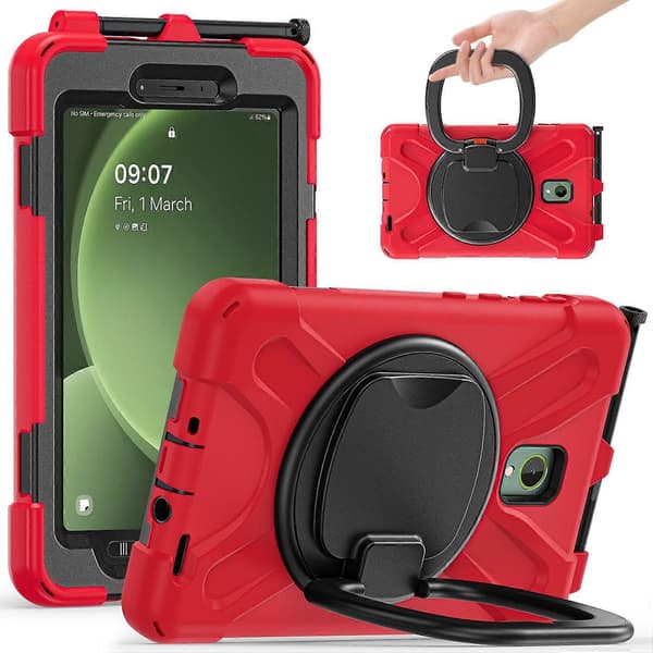 För Samsung Galaxy Tab Active5 SM-X300 Ställfodral Robust Stöttåligt Tablettskydd