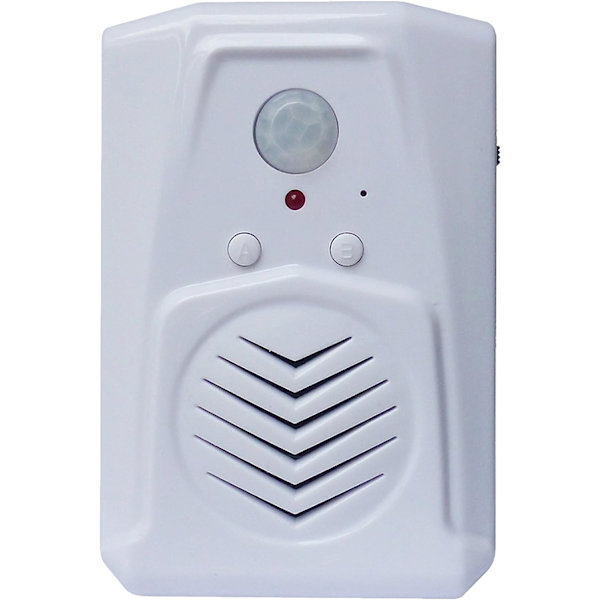 PIR Infraröd Rörelsesensor, Pro Edition med Multi-Track Playback. Ladda ner dina egna MP3-ljudfiler för att spela upp tal, musik eller ljudeffekter