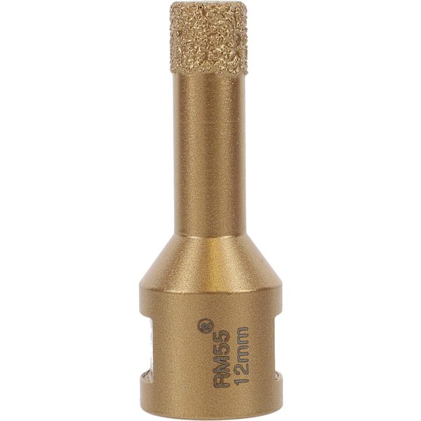 Professionell kakelborr 12 mm x M14 diamantborr vinkelslip för torrbrytning