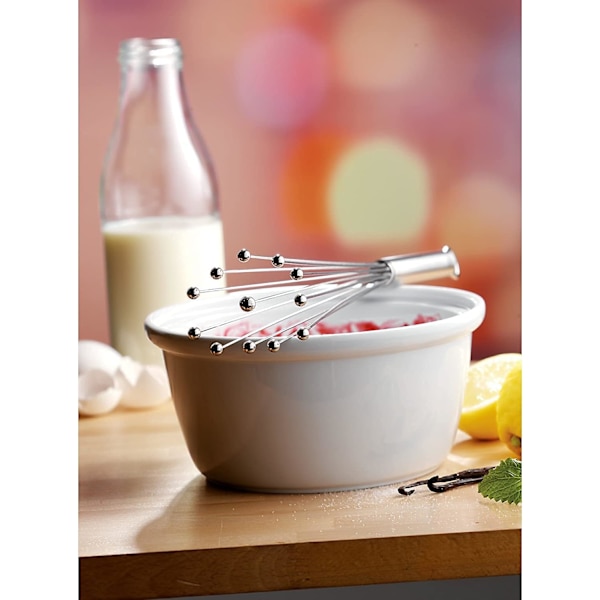 Rustfrit stålkugle, piskeris til madlavning Blender, 10-tommer piskeris