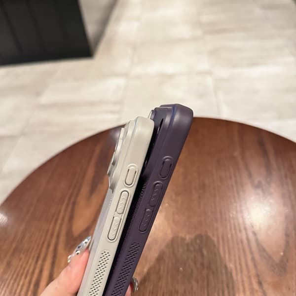 Deksel til iPhone 17 Pro/18 Pro, varmeavledende pustende netting med kamerabeskytter, grå Grey 18pro/17pro