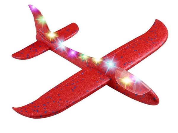 Kastefly med LED - 47 cm red