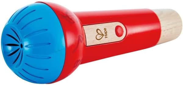 Echo Mikrofon | Batterifrit forstærket mikrofonlegetøj til børn fra 1 år og opefter, rød,