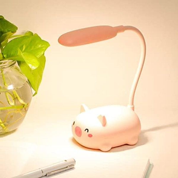 Tegneserie Dyr Liten Bordlampe LED, Studenter Lærer Å Lese Øyebeskyttelseslampe