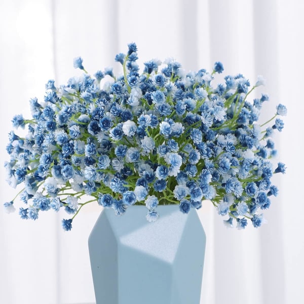 20 st 60 grenar bule Blommor Konstgjorda falska för bröllop Brudbukett Garland DIY blomsterarrangemang krans