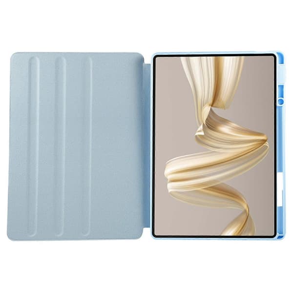 Fodral med Ställ i Läder för Huawei MatePad Pro 12.2 (2024) - Blå