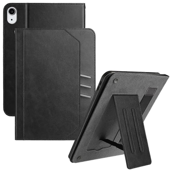 Wallet Case til iPad Air (2022)/(2020) med Auto Vågn/Sov Læder Flip Tablet Cover Ko Læder Tekstur