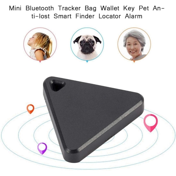 Mini Bluetooth Tracker Anti-förlorad Smart Finder Locator Larmnyckel Barn Pet GPS Finder