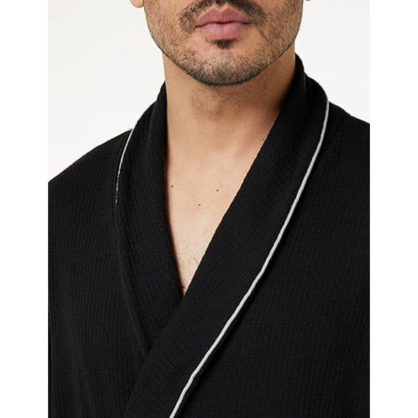 Herr lättvikts våffelrock (storlek xl) black XL