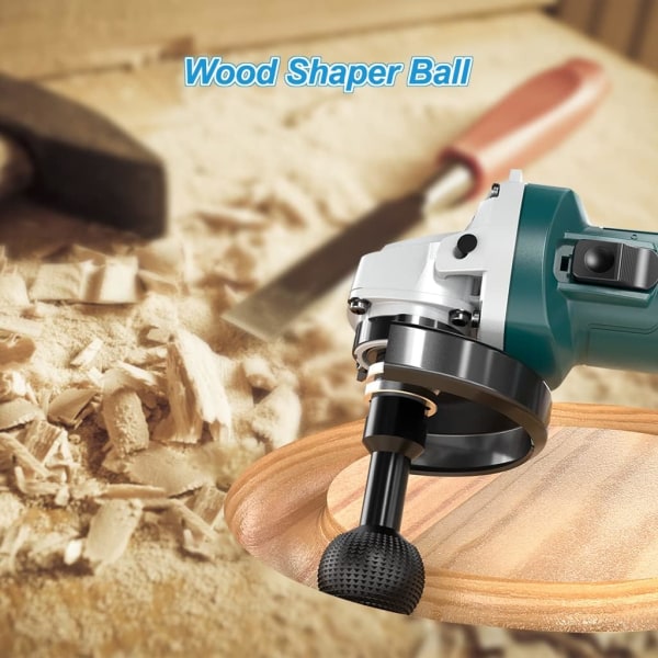 Träsnideri Sfärisk Burr - Wood Metal Burr Carving Tool - Carbide Burr - 14mm Träsnideri poleringsborr för - 115/125 vinkelslip