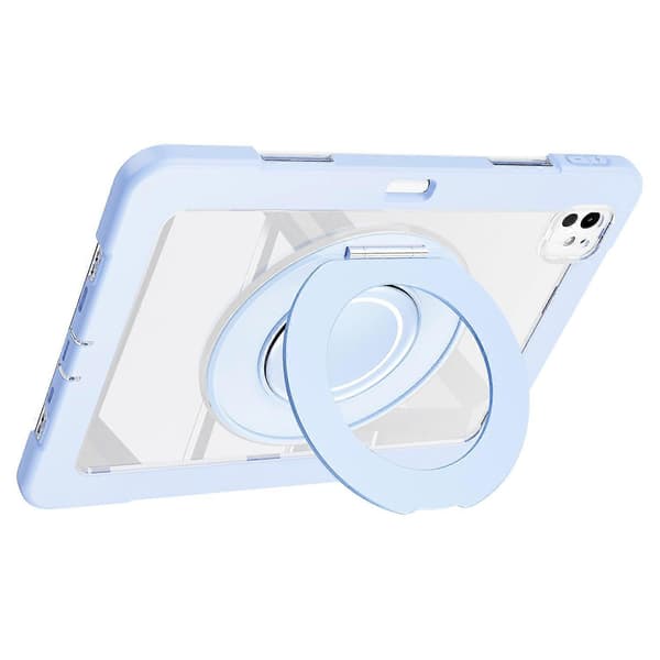 Fodral för iPad Pro 11 (2024) PC+Silikon Anti-Drop Tablet Cover med Vridbart Ställ
