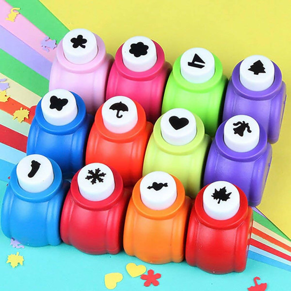 Hålhålsstansningsset, 10-pack stansformstansningsset för scrapbooking, stansformstansningsset i olika stilar slumpmässigt