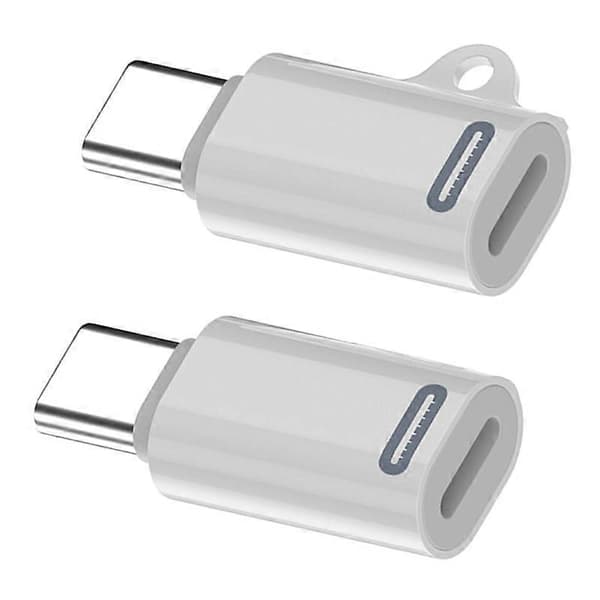 U2-058-LT020 2 STK Type C Han til iP Hun 27W Strøm 480Mbps Data Adapter til Telefon Tablet Laptop