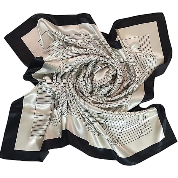 Satin Scarves för Kvinnor, Silkeslena som Bandanas, Hårscarf, Halsduk, Sovscarf