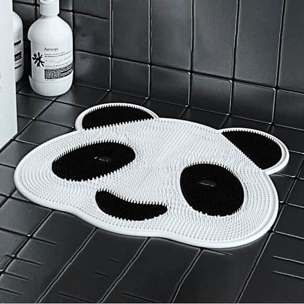 Sööt Panda Kylpymatto, Liukumaton Suihkumatto, Imukappaleilla ja Jalkamassuilla, Kylpyammematto