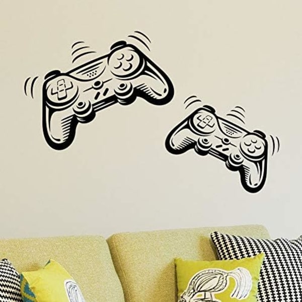 Gamepad Playstation Gamepad Väggdekal Barnrum Vinyldekal Barnkammare Gamers Konst Videospel Mural