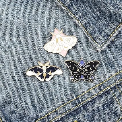 Butterfly Enamel Pin Sæt Cool Horror Enamel Lapel Pin Broche