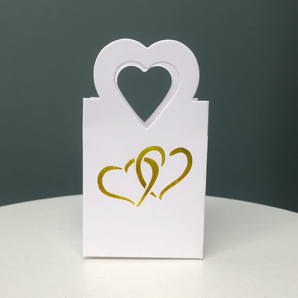 50 stk. Papir Candy Boxes, Søde Bryllupsgaveæsker, DIY Festgaveposer, DIY Festpakker, Kreative Papir Godbidæsker til Julefest