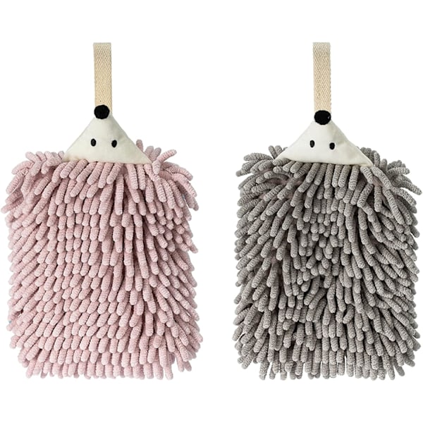 Söpöt pyyhkeet, 2 chenille-pyyhettä, riippuvat keittiöpyyhkeet