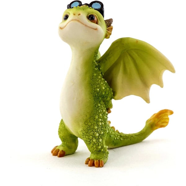 Top Collection Rex The Green Dragon - Mini Collectible Fantasy Figurine (Magic Dragon)