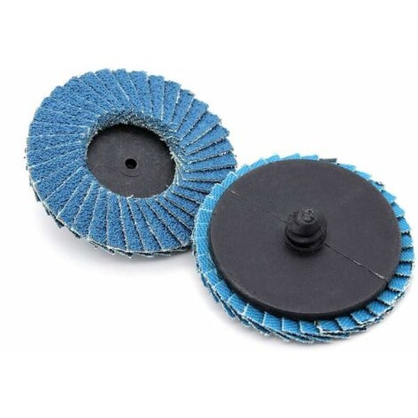 Paket med 31 st 2\" 50mm slipdiskar Lamellskivor 40 Grit 60 Grit 80 Grit
