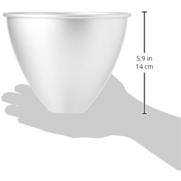 Anodiseret aluminium kageform, 184 x 149 mm, sølv
