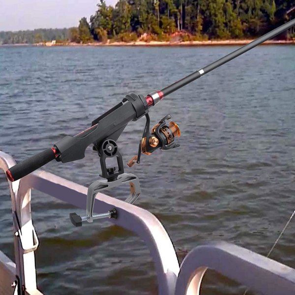 Båtfiske Spöhållare 360 Grader Justerbar Fiske Spöhållare Kajak Kanot Båt Fällbar Spöhållare Tillbehör…