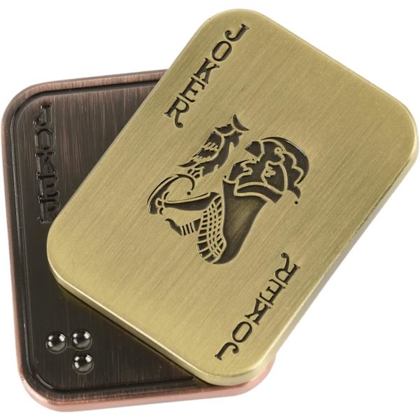 EDC Metal Fidget Slider Leksaker - Stressavlastning EDC Fidget Slider Casual Metal Vuxnas Hand Leksaker Kontor Skrivbord Leksaker Gåvor Stress Leksaker (Poker-Joker)