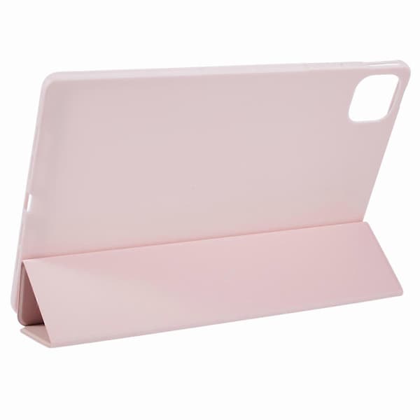 For Honor Pad GT Pro-deksel PU-lær+Silikon Tri-Fold Stativ Tablet Cover - Rosa