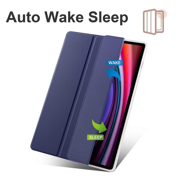 Fodral för Samsung Galaxy Tab S10+ med Pennhållare Tri-Fold Ställ Tablet Skydd Auto Wake/Sleep