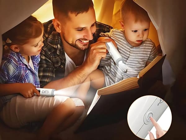 Natlys LED med bevægelsessensor og trådløs lommelygte USB