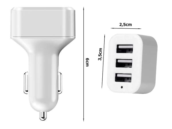 Autosovitin / USB-sovitin autoon - 12-24V
